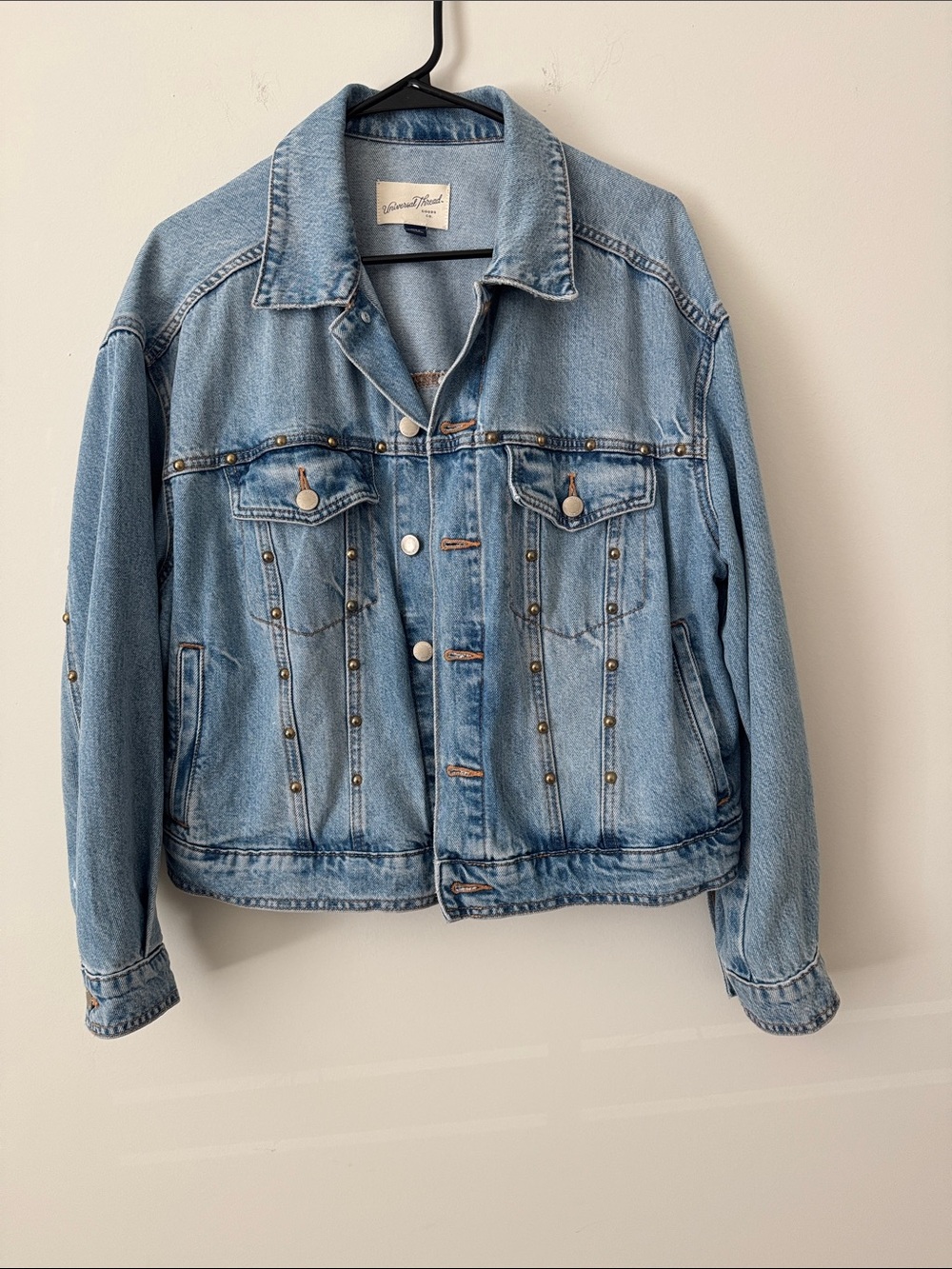 Universal Thread Light Blue Studded Jean Jacket - Women